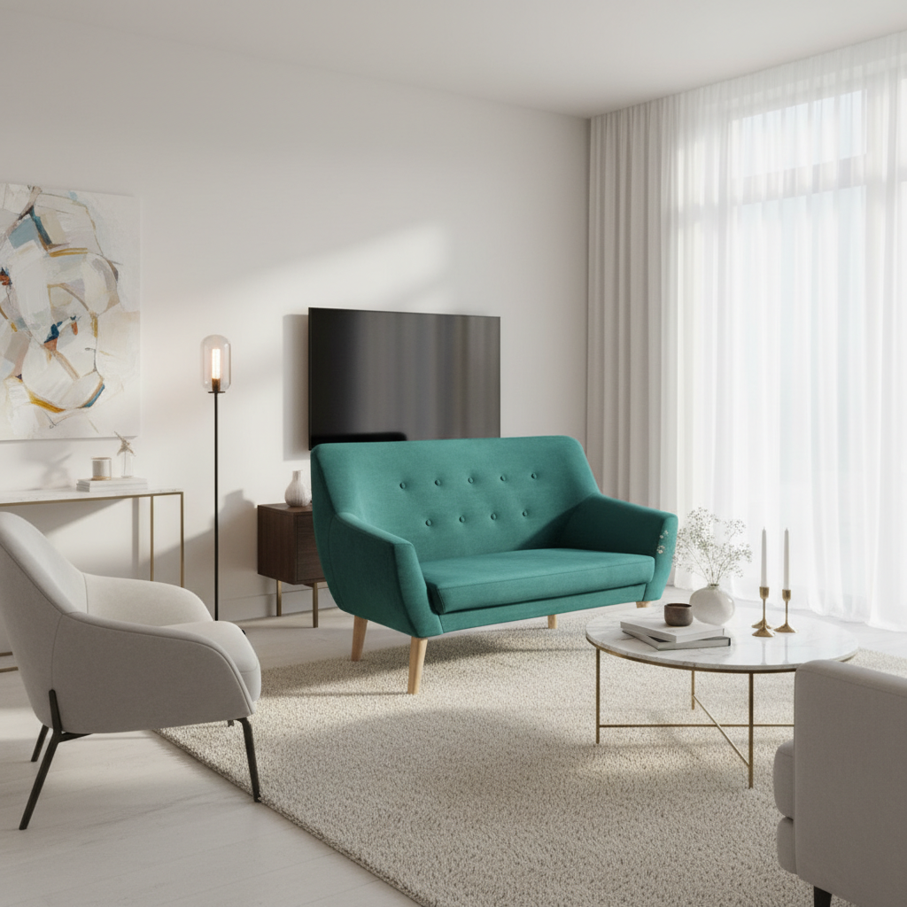 Signal Pohovka NORDIC 2 VELVET | zelená