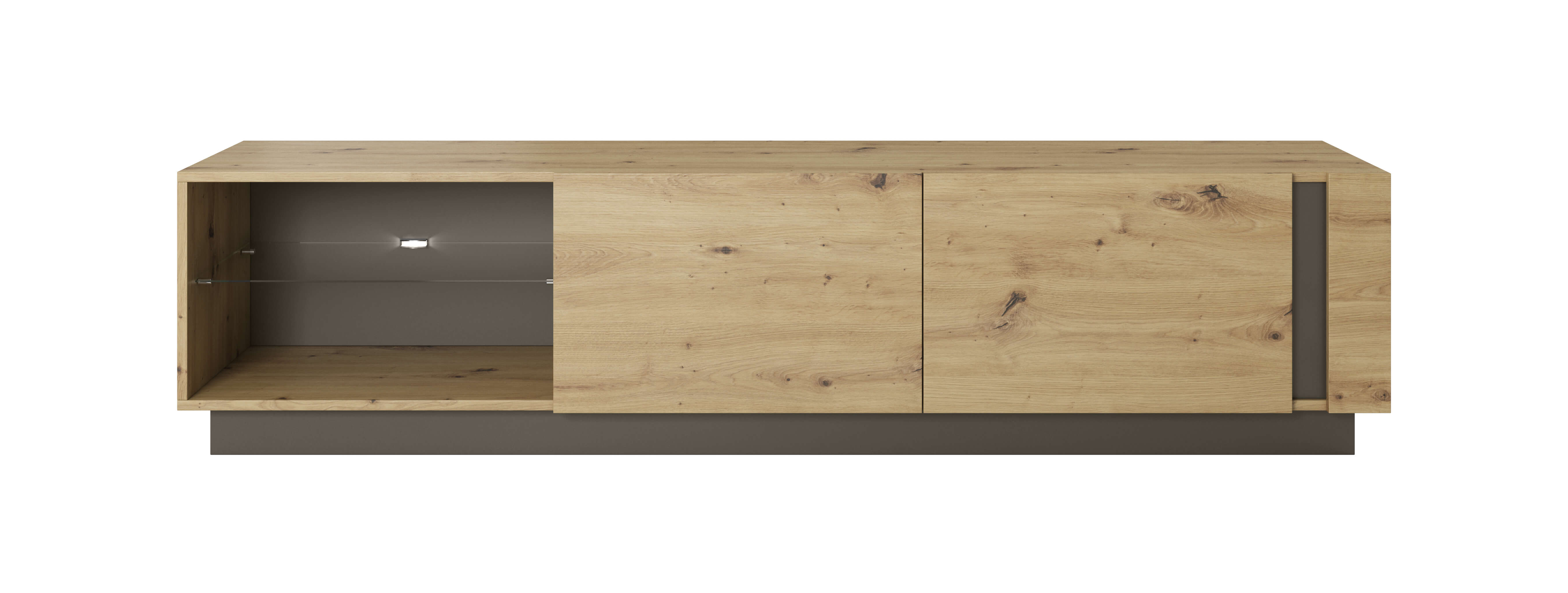 ArtLas RTV stolík ARTENS 187 + LED Farba: dub artisan / grafit