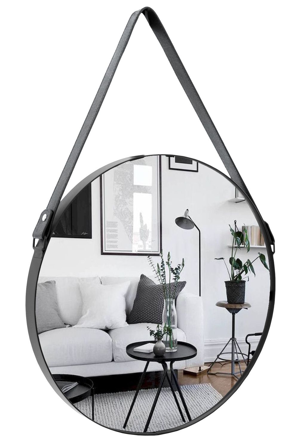 E-shop ArtPodlas Zrkadlo TUTUM čierne CFZL-MR | 65 cm
