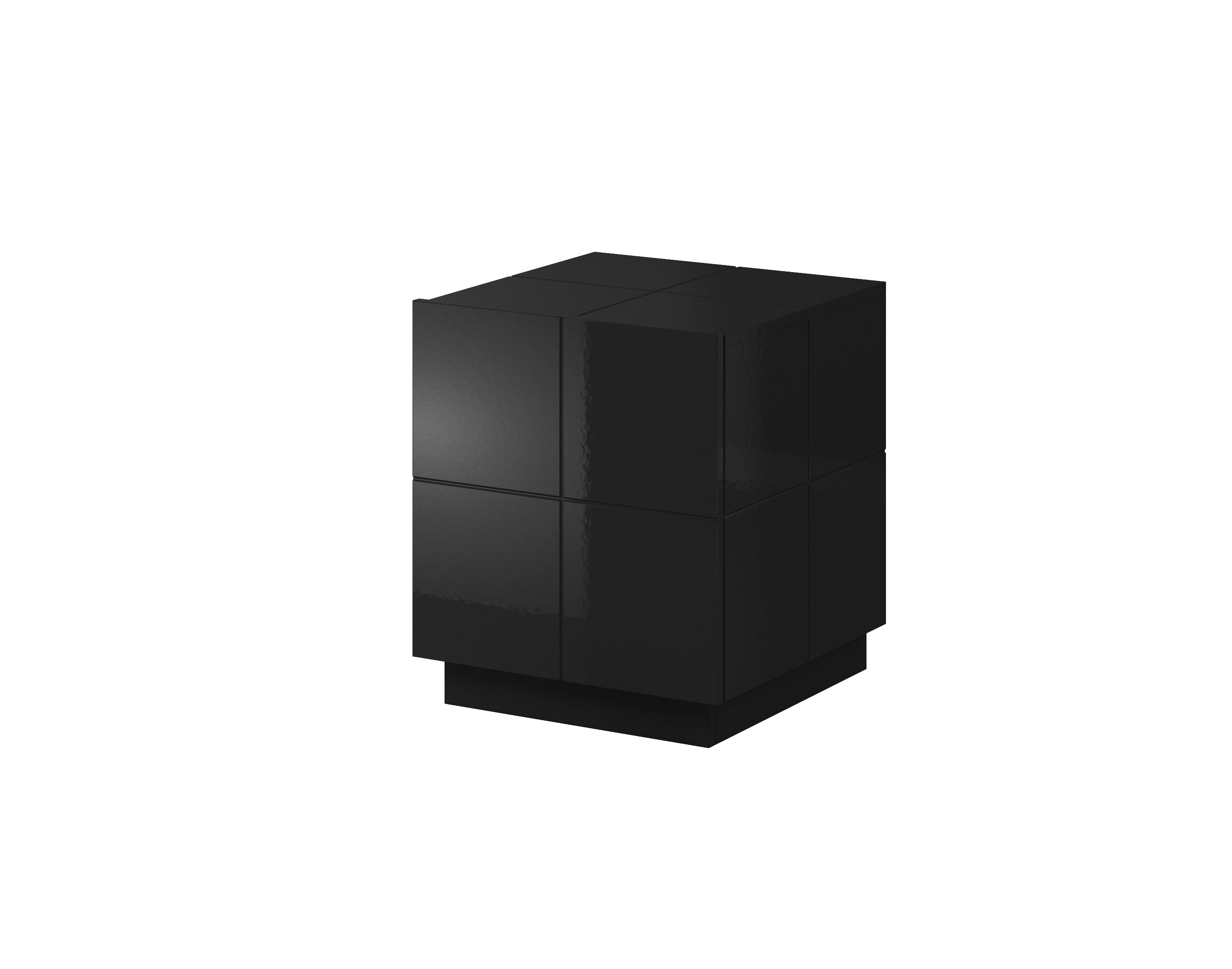 E-shop ArtCam Nočný stolík REJA | 2ks Farba: čierny lesk