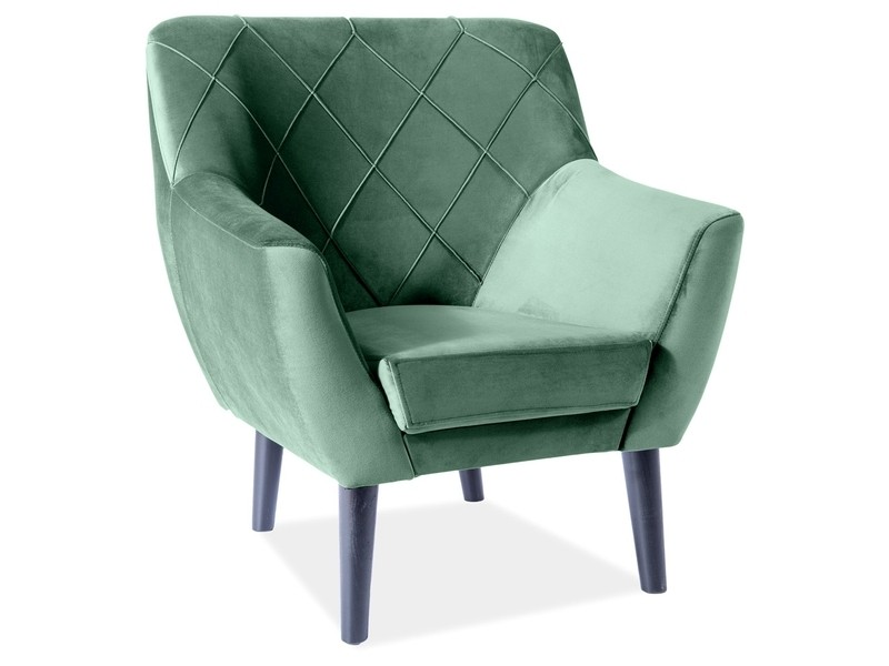 Signal Kreslo KIER 1  VELVET | wenge Farba: Zelená / Bluvel 78