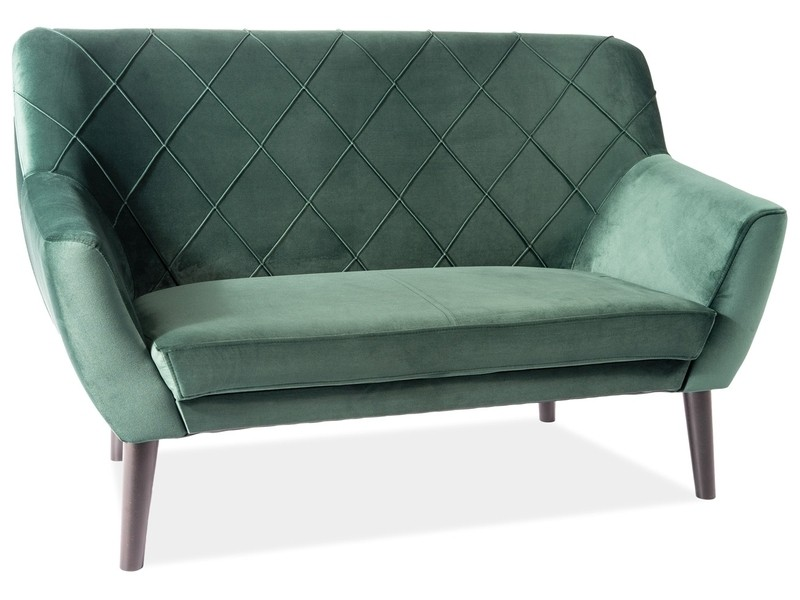 Signal Pohovka KIER 2 VELVET | wenge Farba: Zelená / Bluvel 78
