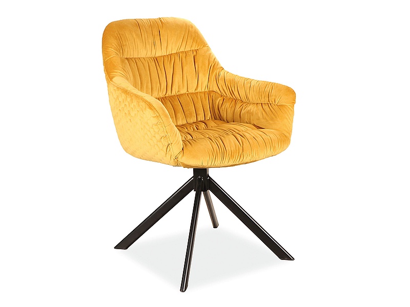 Signal Kreslo ASTORIA Velvet Farba: Curry / Bluvel 68