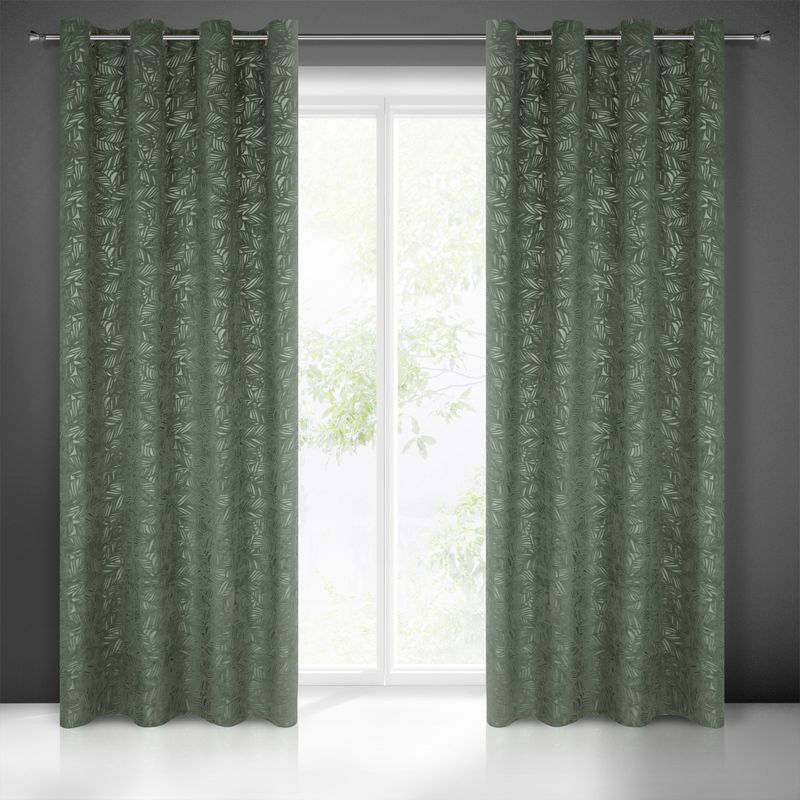 ArtFir Tieniaci záves OCTAVIA K | tmavá mint 140 x 250 cm