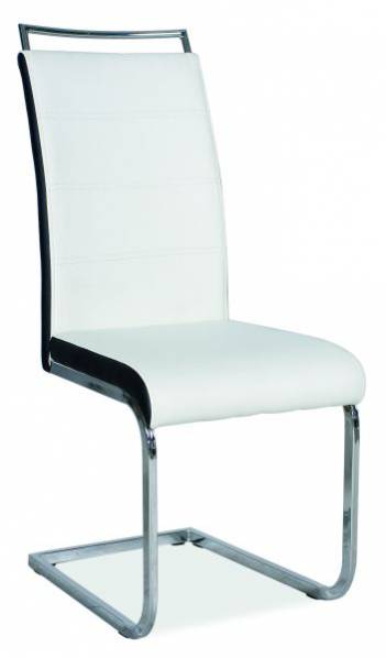 E-shop Signal Jedálenská stolička H-441 | ekokoža Farba: biela/čierna
