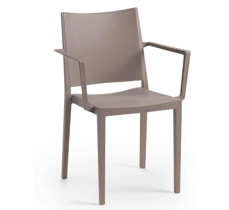 ArtRoja Záhradná stolička MOSK ARMCHAIR Farba: Taupe