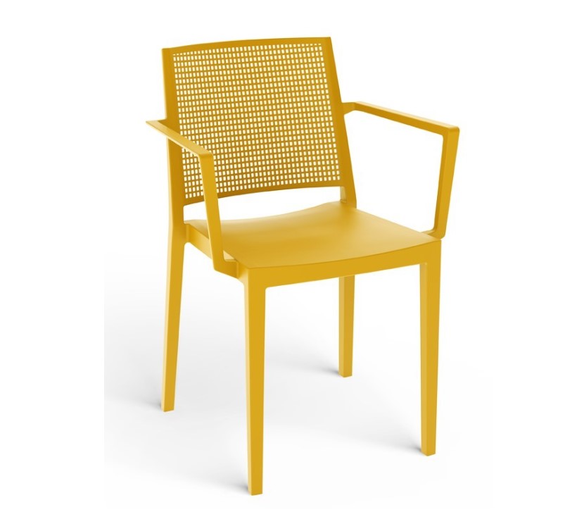 E-shop ArtRoja Záhradné kreslo GRID ARMCHAIR Farba: Žltá