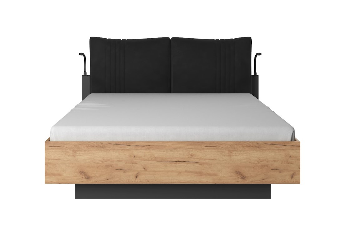 E-shop ArtLas Manželská posteľ CODE s úložným priestorom Prevedenie: posteľ bez roštu a matraca