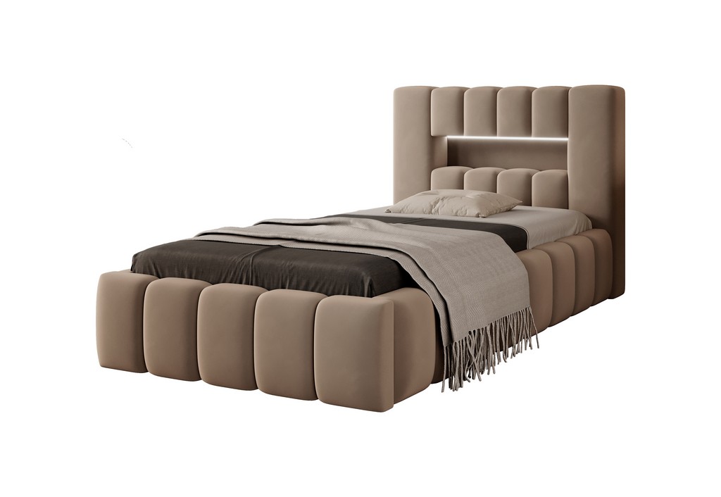 E-shop ArtElta Jednolôžková posteľ LAMICA | 90 x 200 cm Farba: Nube 20 