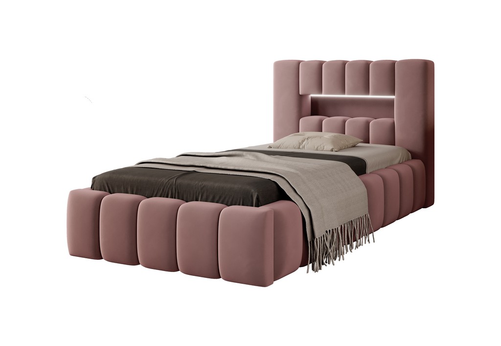 E-shop ArtElta Jednolôžková posteľ LAMICA | 90 x 200 cm Farba: Nube 24