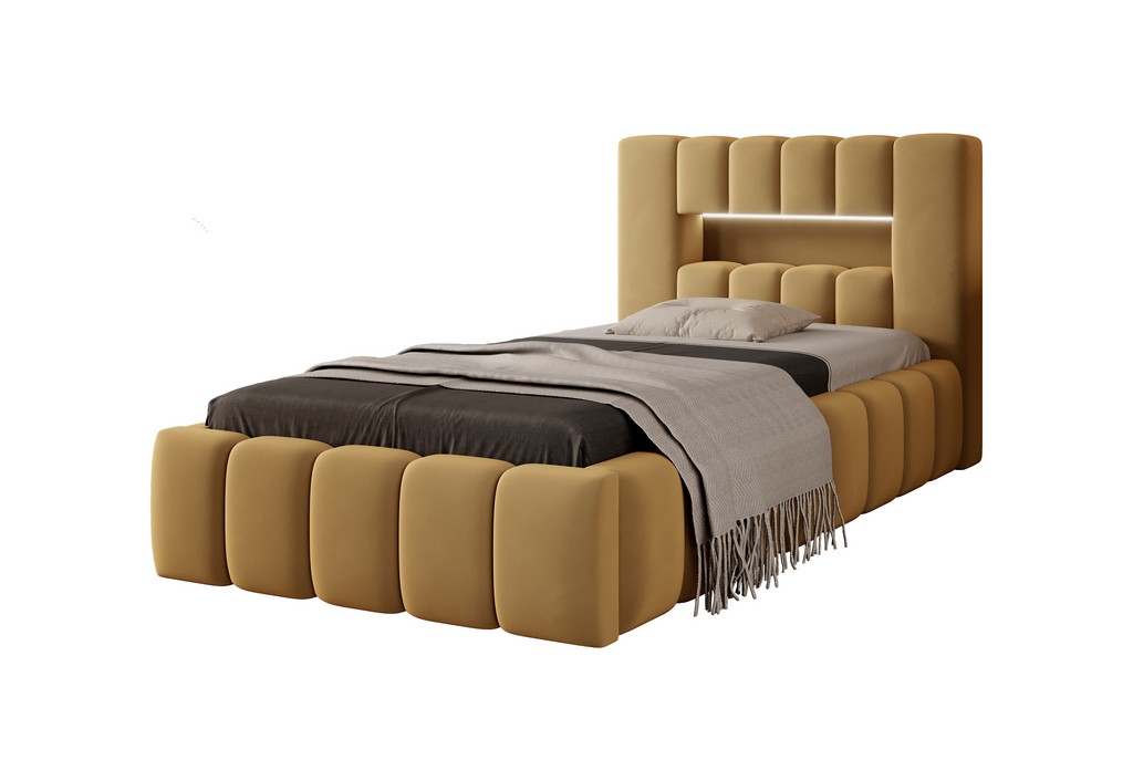 E-shop ArtElta Jednolôžková posteľ LAMICA | 90 x 200 cm Farba: Nube 45