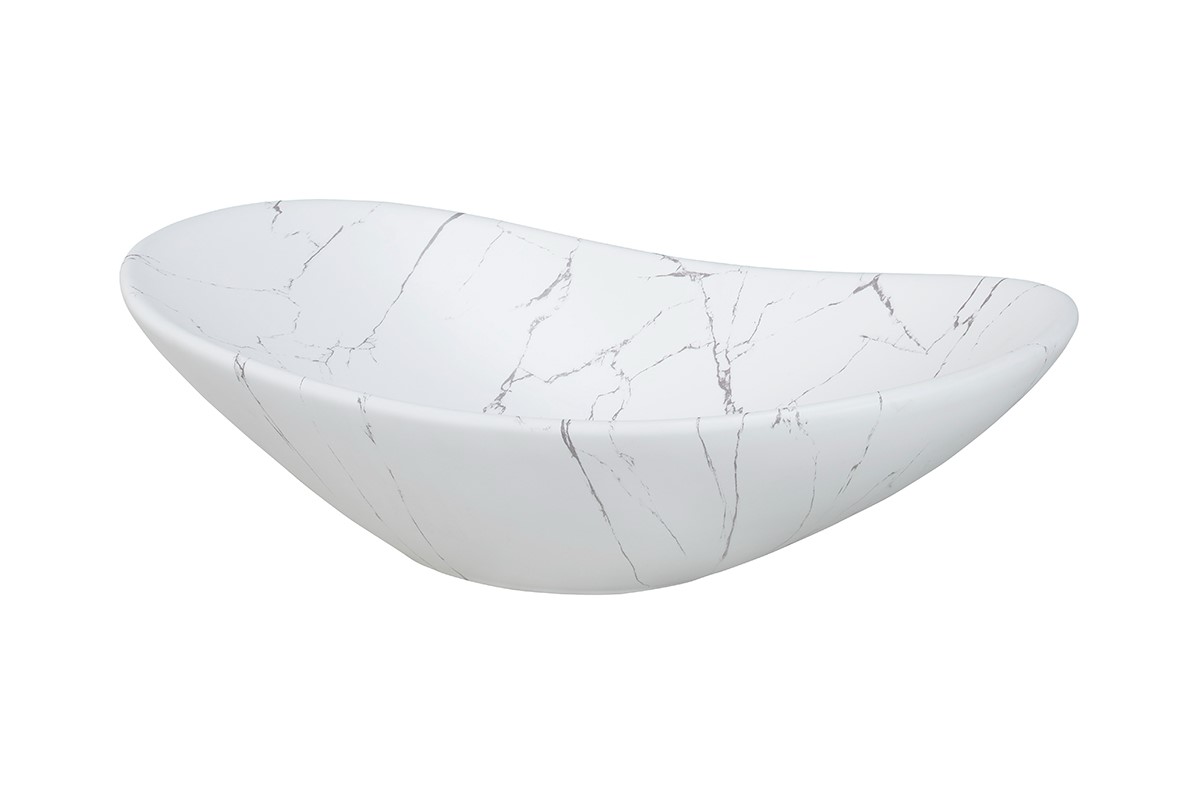 E-shop ArtCom Keramické umývadlo LENA MW17 | biela 60 cm