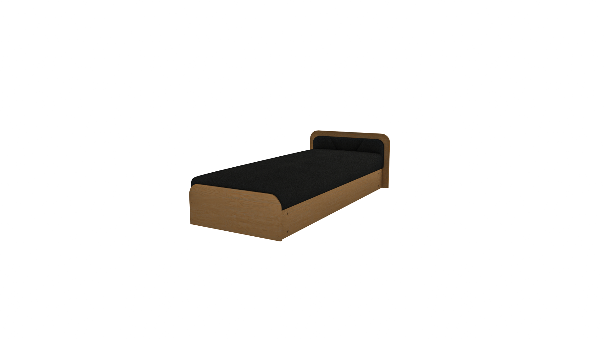 E-shop ArtElta Jednolôžková posteľ PARYS hnedá | 80 x 190 cm Farba: Pravá / Sawana 14