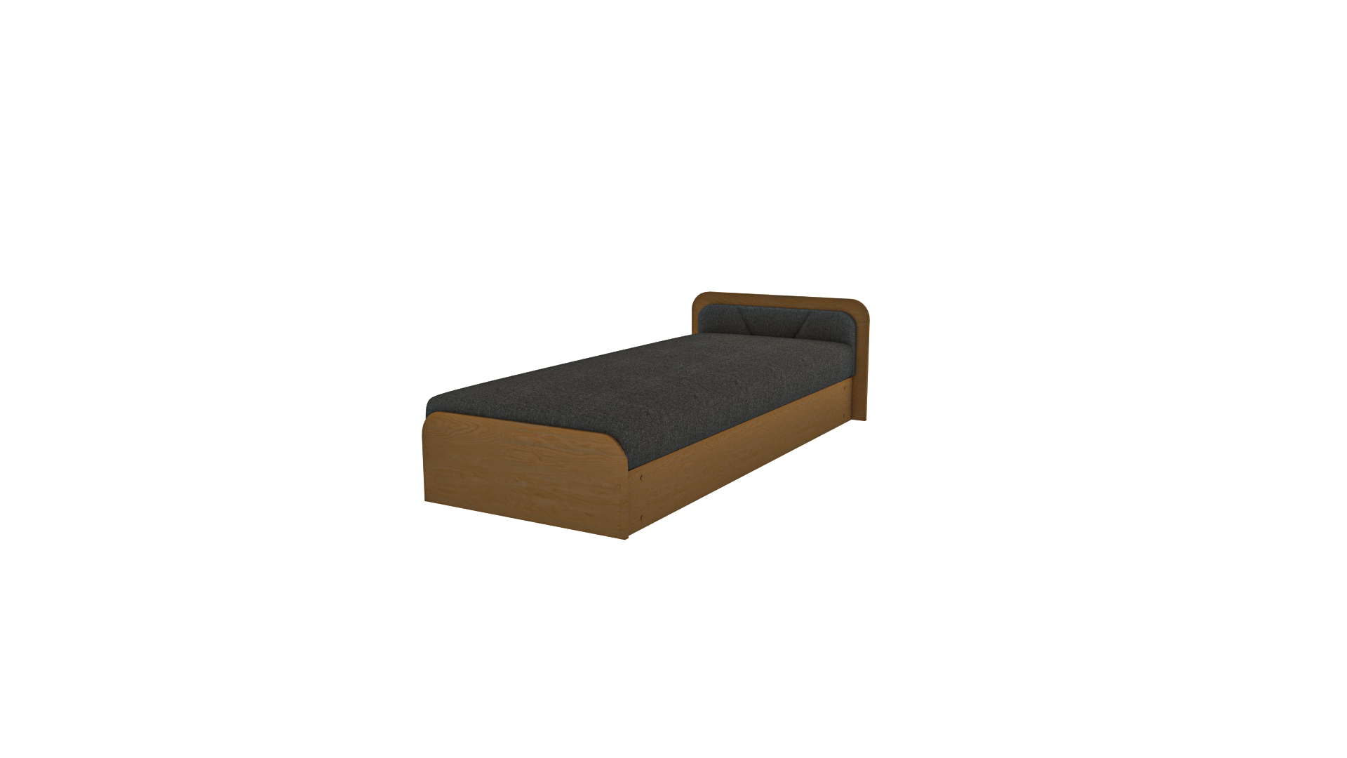 E-shop ArtElta Jednolôžková posteľ PARYS hnedá | 80 x 190 cm Farba: Pravá / Sawana 05