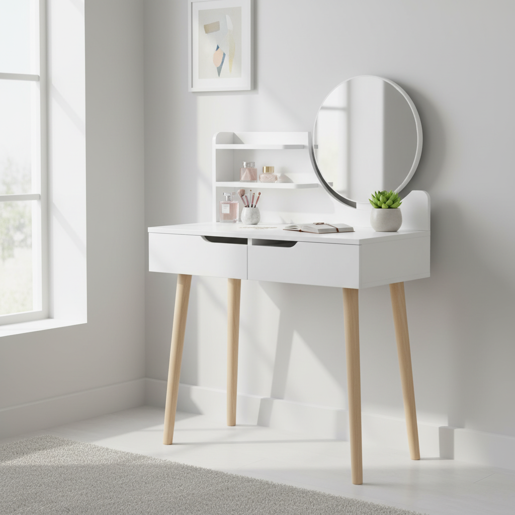 ArtJum Toaletný stolík SCANDI 2 biela | CM-989252