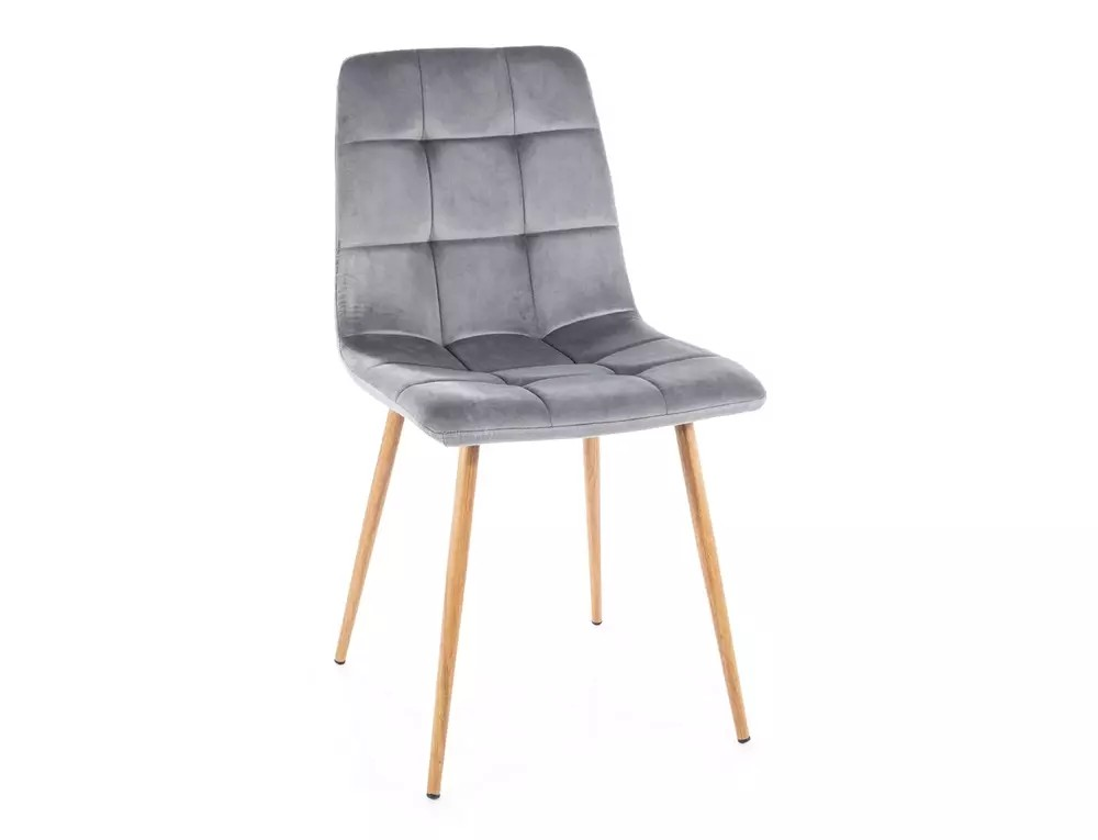 Signal Jedálenská stolička MILA D VELVET Farba: Sivá / Bluvel 14