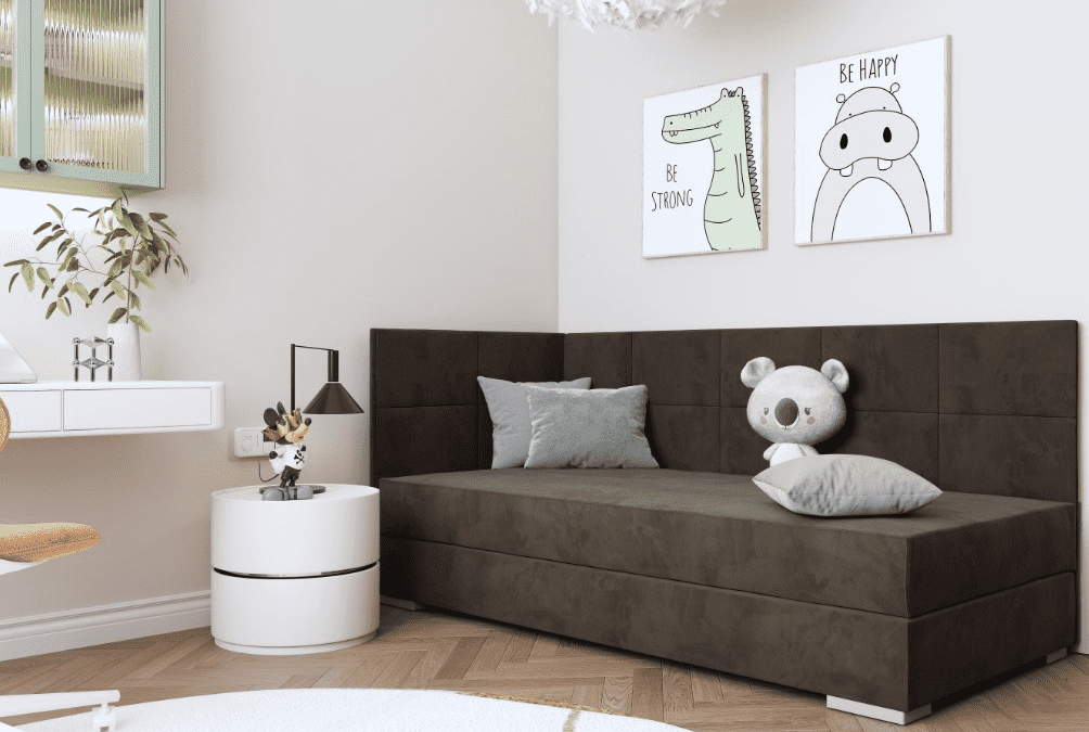 E-shop ArtBed Detská posteľ TOMAR III | hnedá 90 x 200 cm