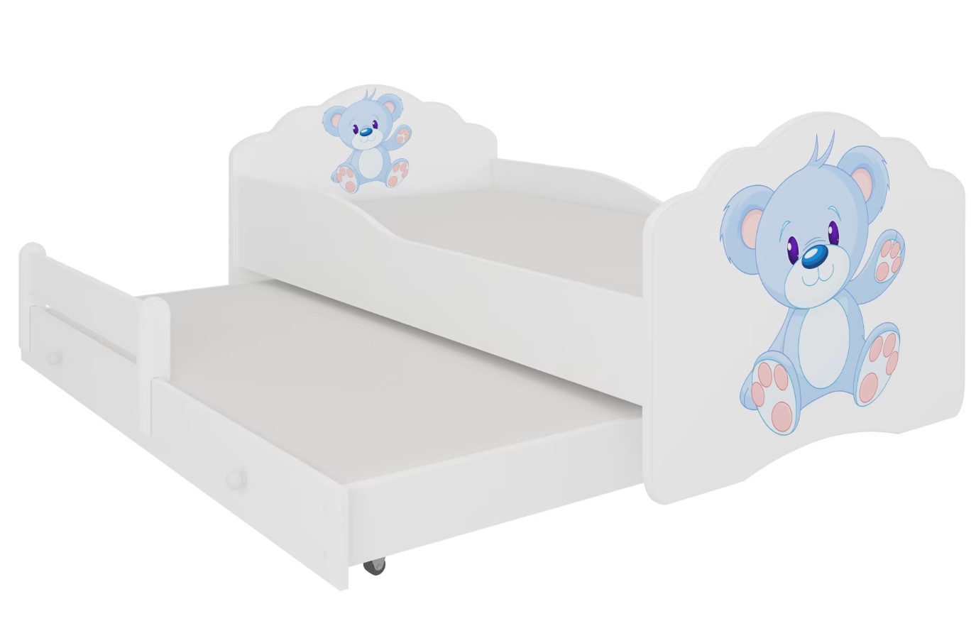 E-shop ArtAdrk Detská posteľ CASIMO II | s prístelkou Prevedenie: Modrý macko