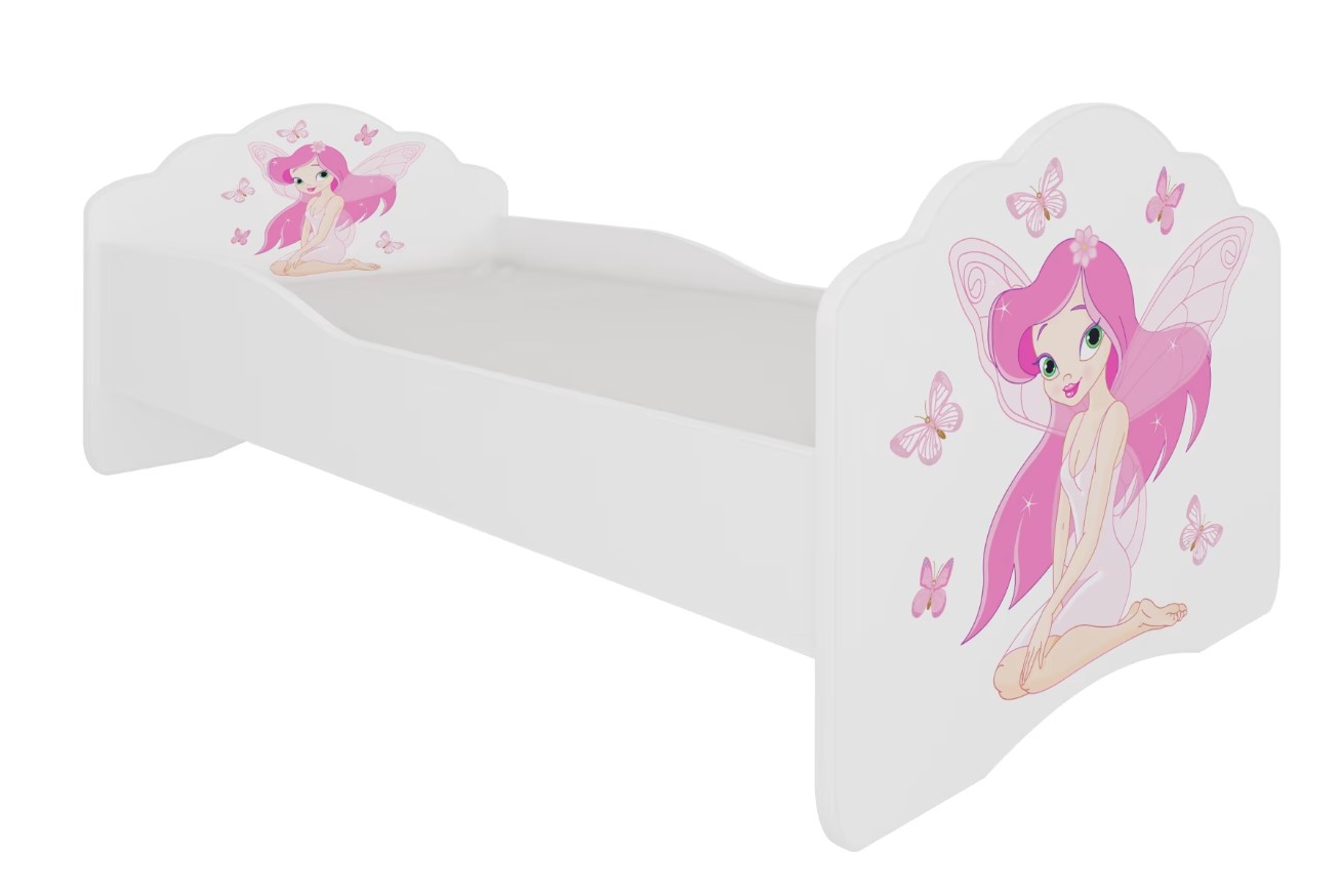 E-shop ArtAdrk Detská posteľ CASIMO | 80 x 160 cm Prevedenie: Dievča s krídlami