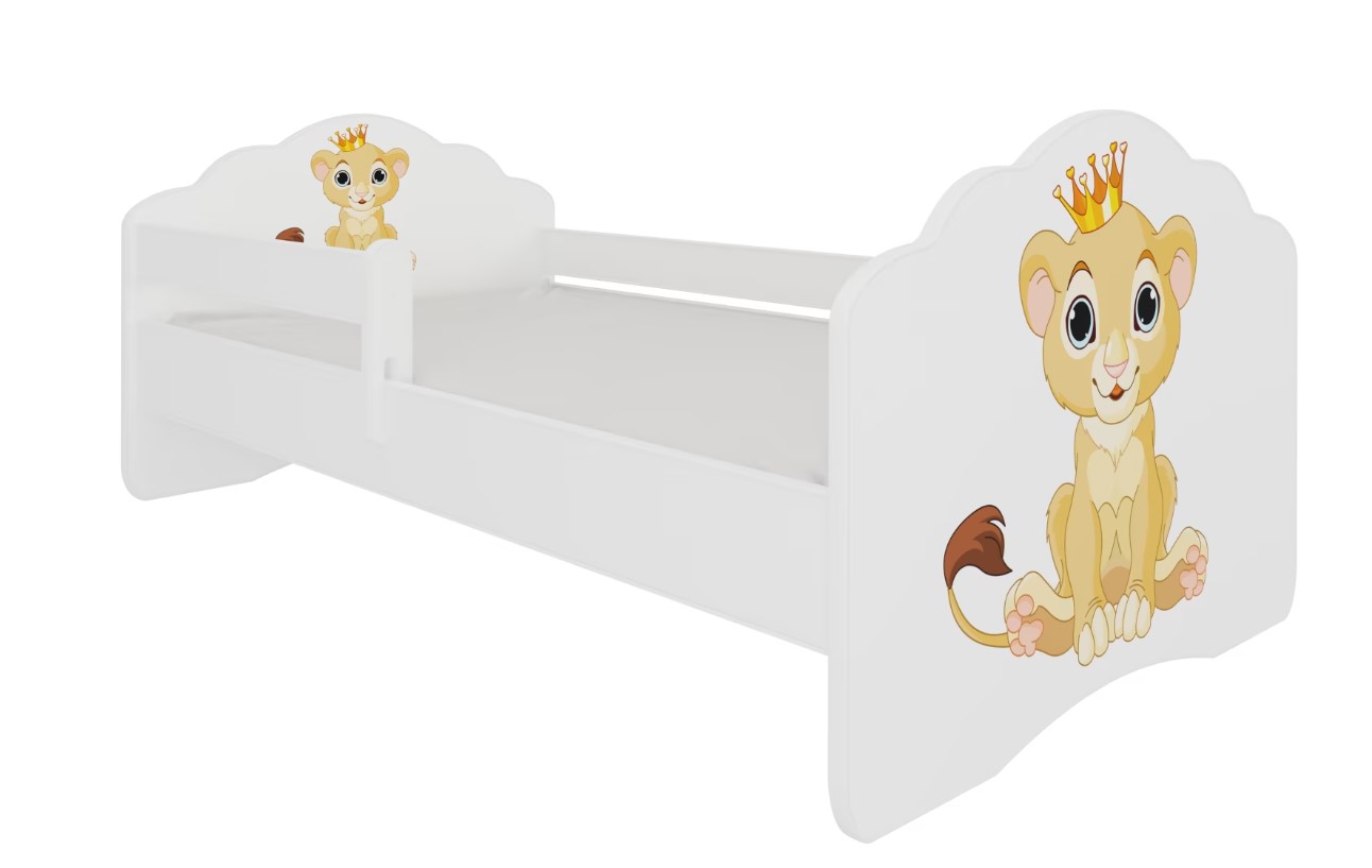 E-shop ArtAdrk Detská posteľ CASIMO | so zábranou Prevedenie: Levík