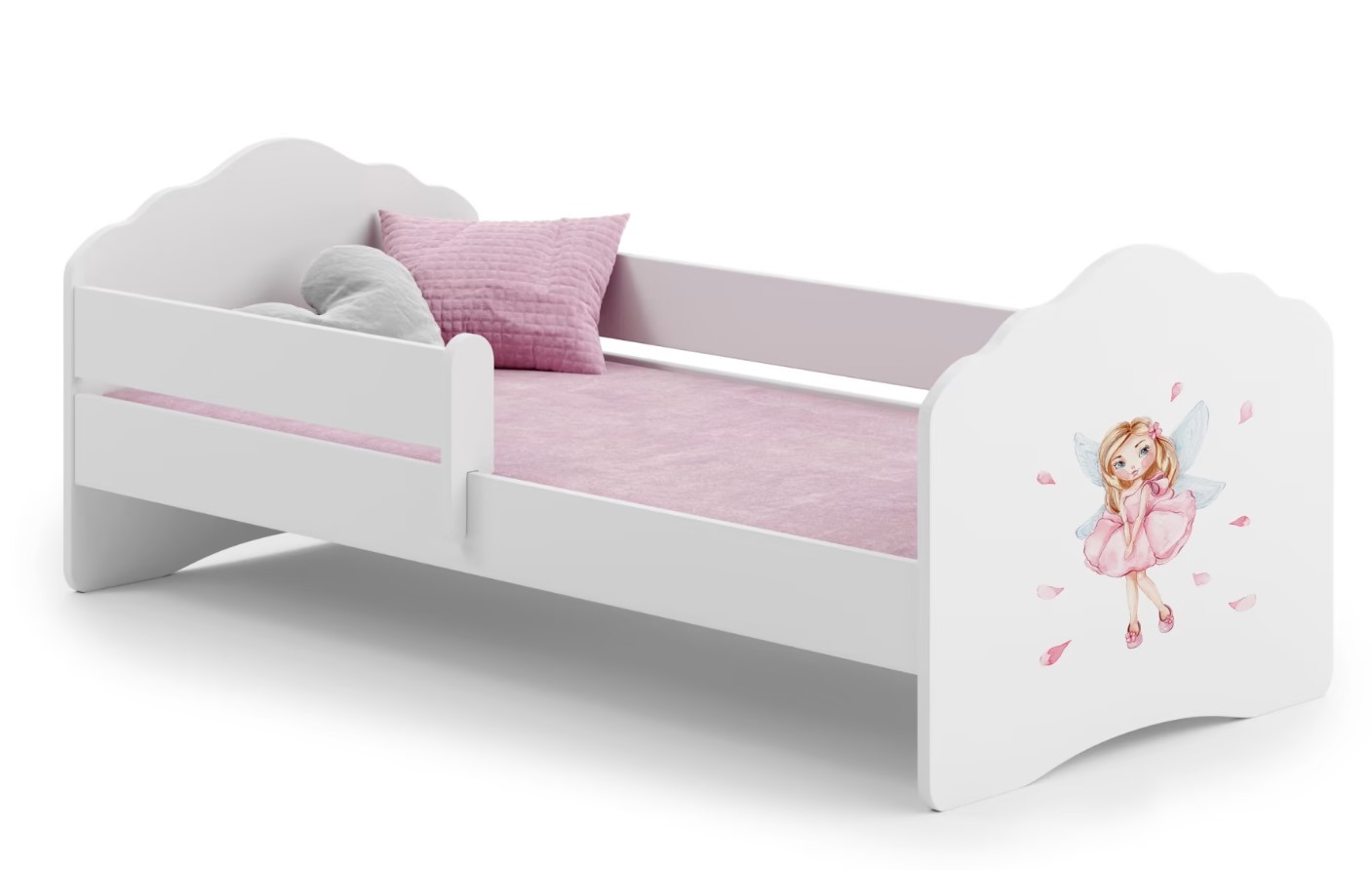 E-shop ArtAdrk Detská posteľ CASIMO | so zábranou Prevedenie: Víla s krídlami