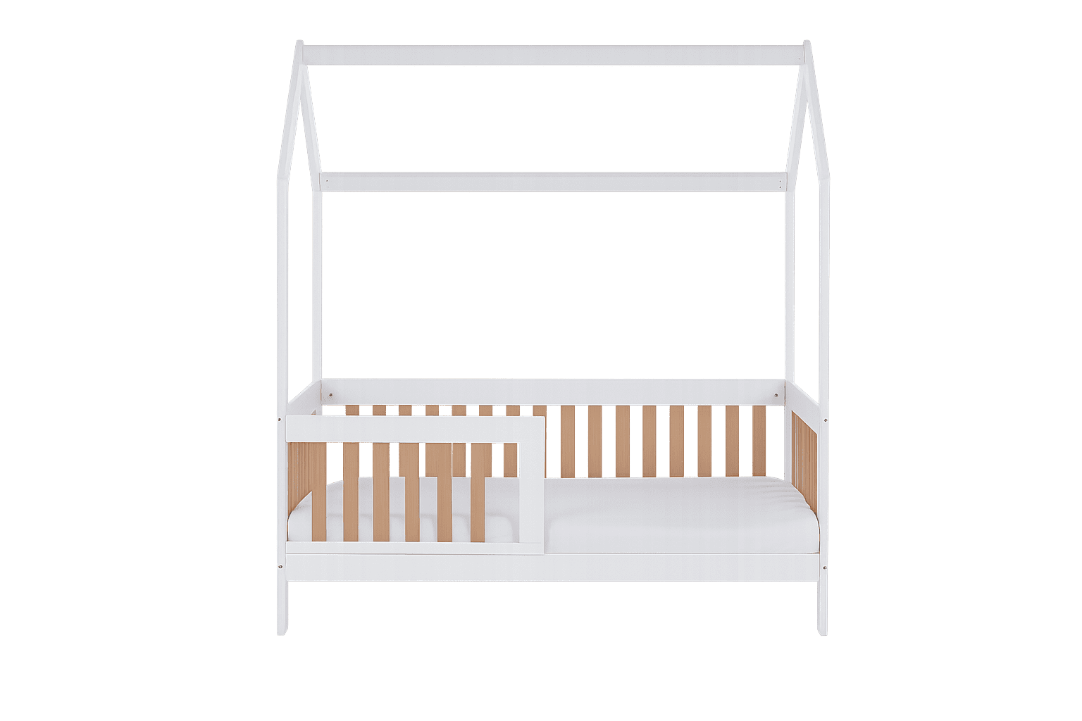 Elvisia Detská posteľ CASA BAMBINI | biela buk 80 x 160 cm