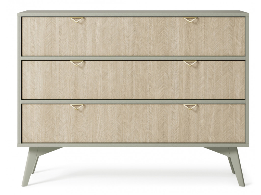 ArtPS Komoda TIMBER KSZ106 | béžová/zelená