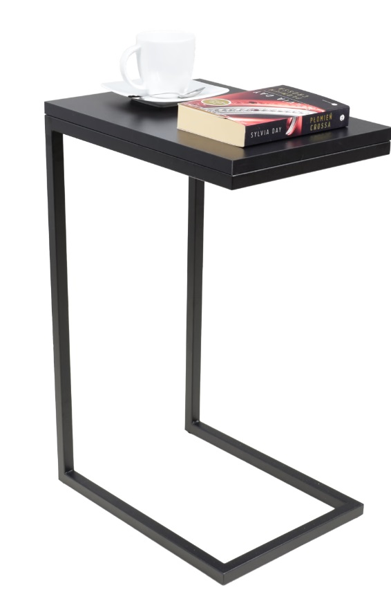 E-shop ArtAdrk Príručný stolík SPARK | čierne nohy Farba: Čierna