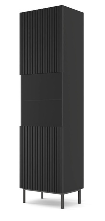 E-shop ARTBm Vitrína RAVENNA B 1DS 60 | čierna matná Prevedenie: Čierny mat / čierna podnož