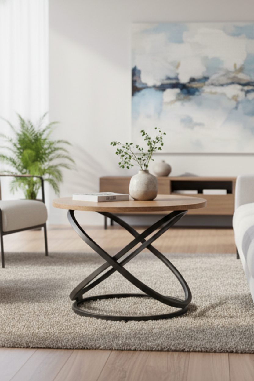 Signal Konferenčný stolík EOS D | orech / čierny mat