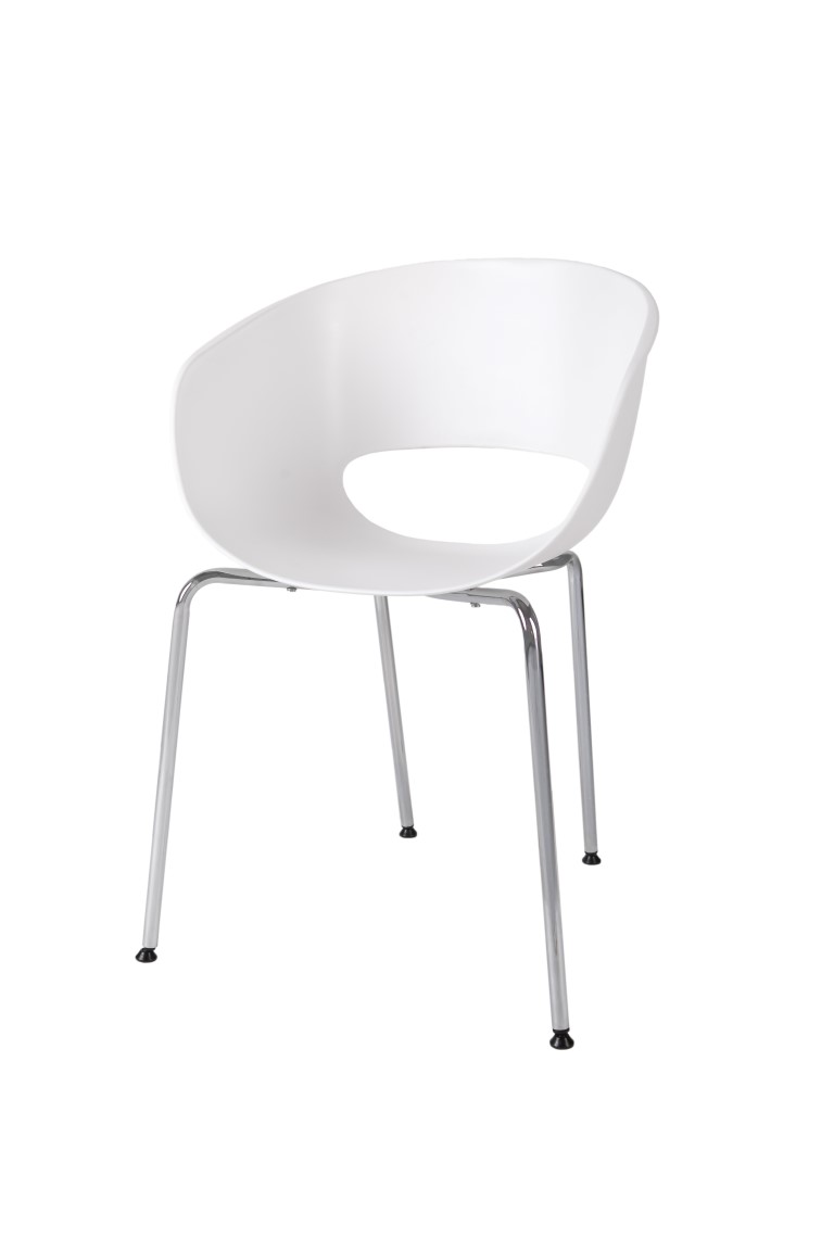 Stolička Shell White