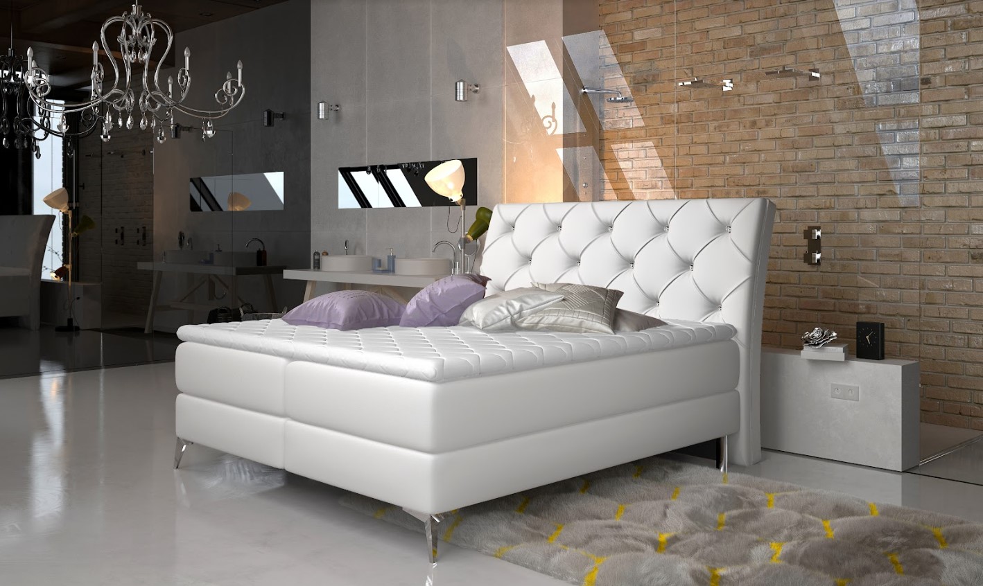 ArtElta Manželská posteľ ADEL Boxspring | 180 x 200 cm farebné prevedenie: Soft 17