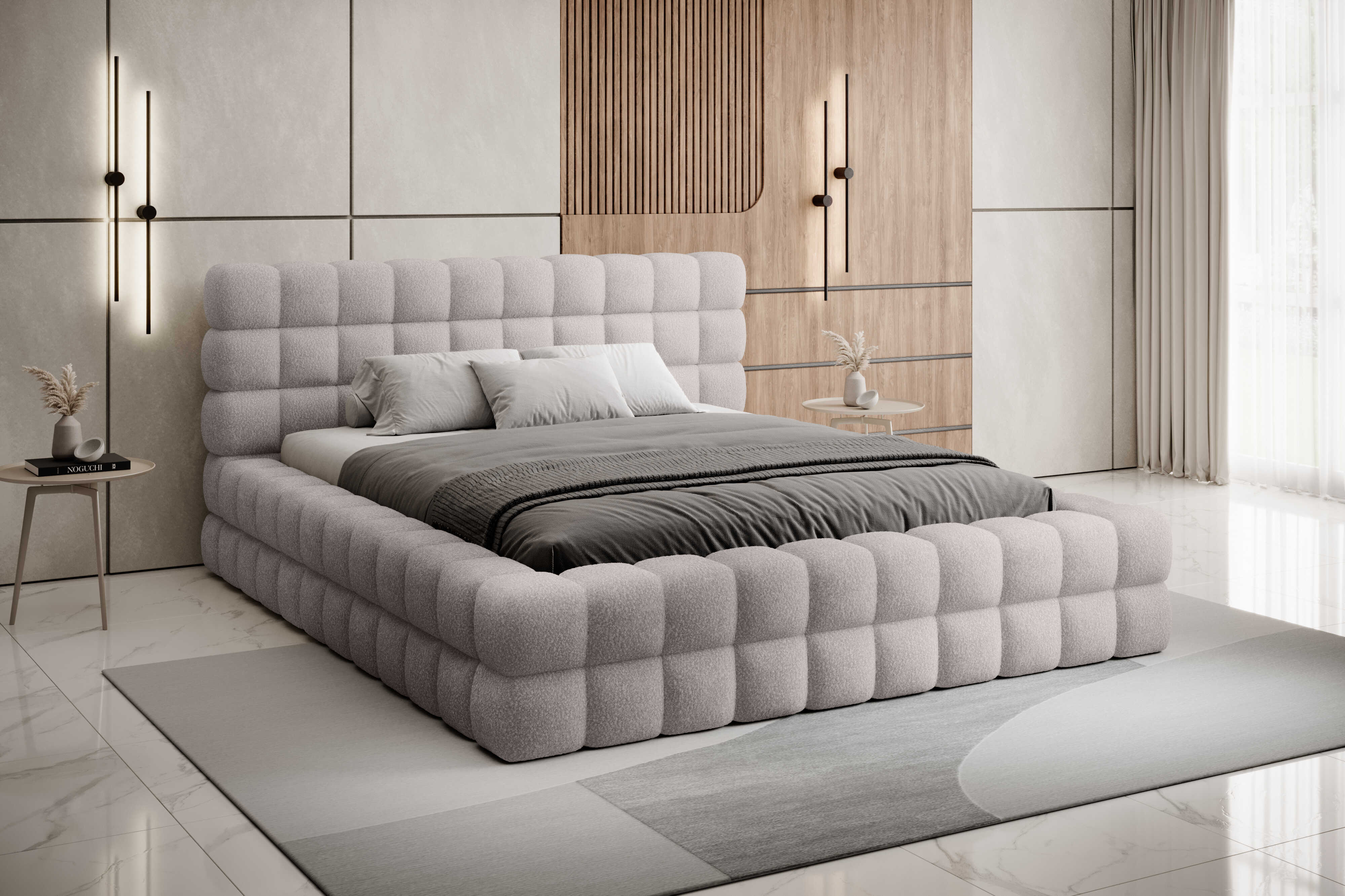ArtElta Manželská posteľ DIZZLE | 140 x 200 cm Farba DIZZLE: Jaffray 03