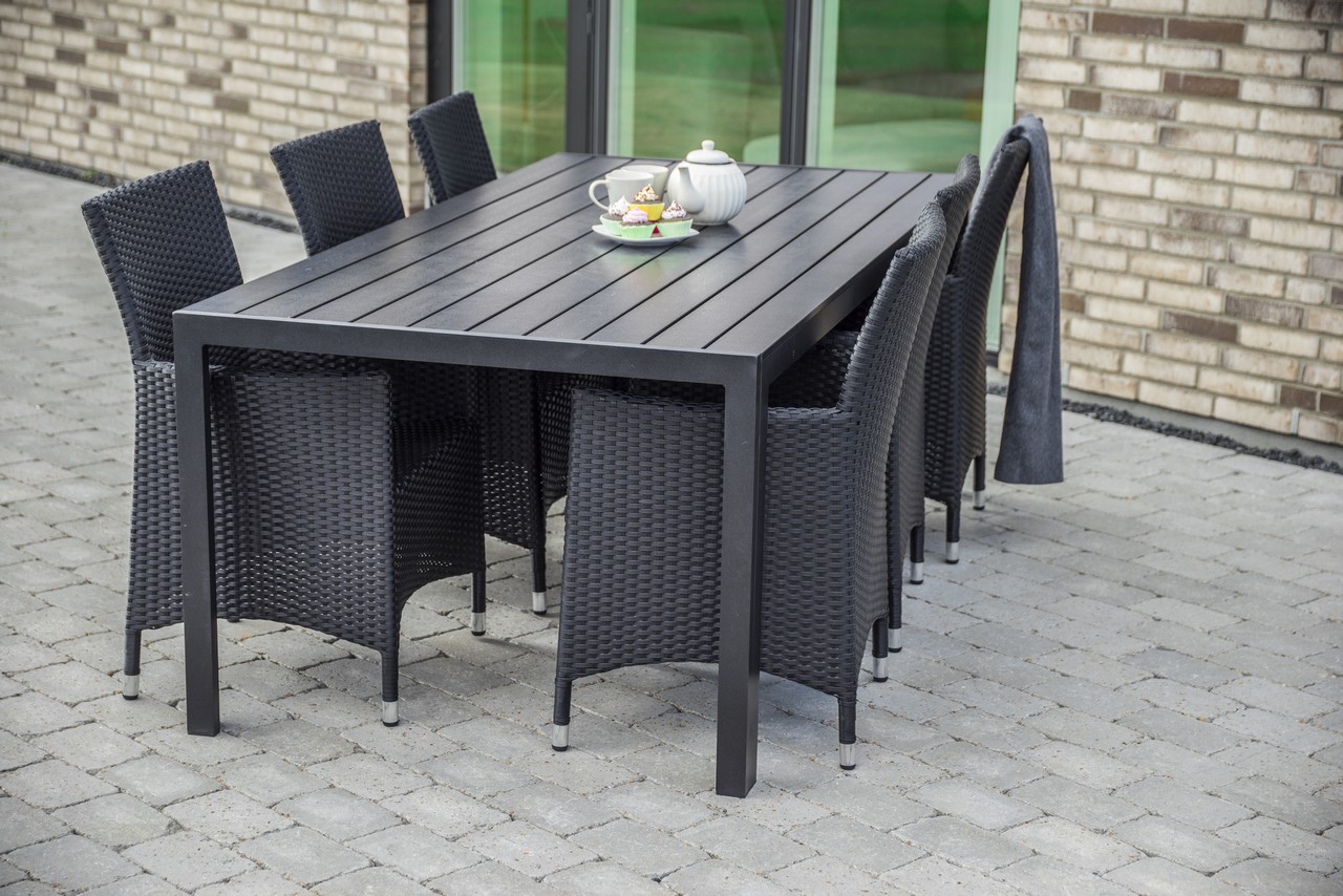Elvisia Záhradný set TERRA 6 + 1 | antracit