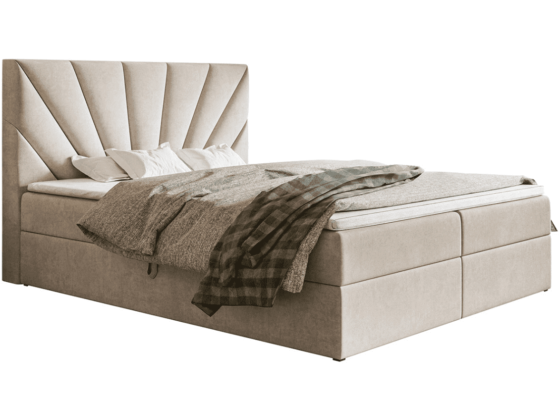 Elvisia Manželská posteľ EMMA Boxspring 6 | 160 x 200 cm Prevedenie: Posteľ s topperom