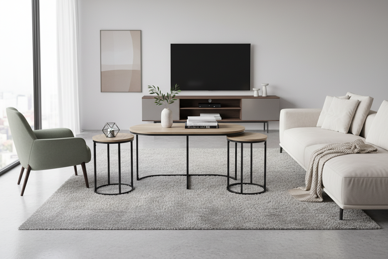 Signal Konferenčný stolík TWIX | dub artisan