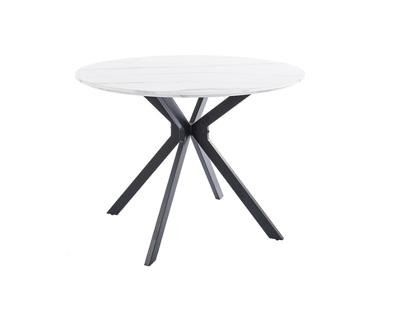 Signal Jedálenský stôl ASTER | biely efekt mramoru 100x76 cm