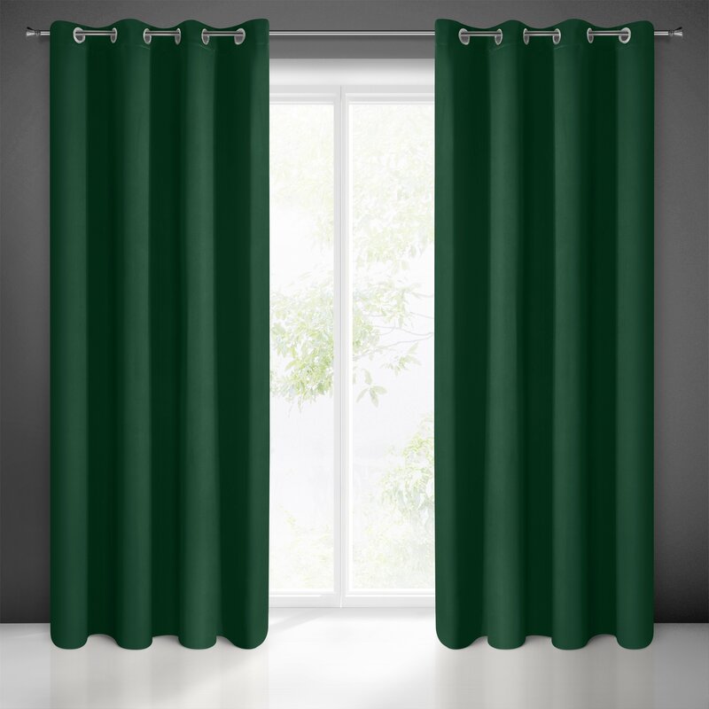 ArtFir Zatemňovací záves BLACKOUT K | tmavozelená 135 x 250 cm