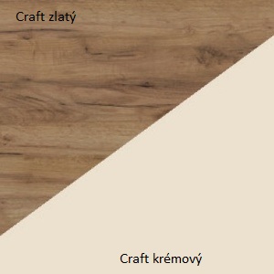 E-shop ArtCross Komoda HUGO | 02 Farba: craft zlatý / krémový