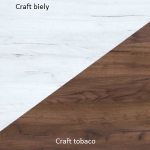 WIP Komoda HUGO 03 Farba: craft biely / craft tobaco
