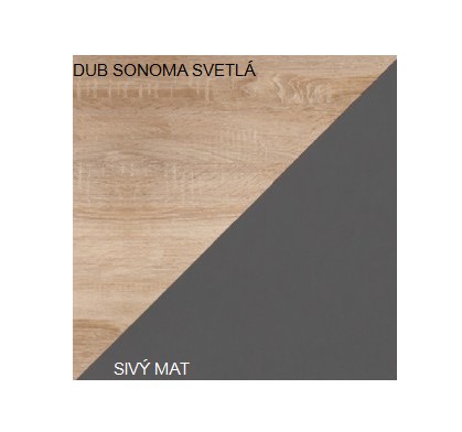 WIP Komoda SOLO SOL 02 Farba: Craft tobaco / craft biely