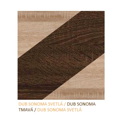 WIP Komoda NOTTI 02 Farba: craft zlatý / krémová / craft zlatý