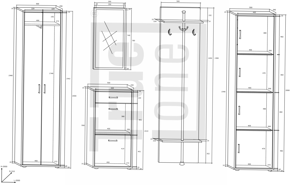 WIP Predsieň 5 Farba: craft tobaco / krémový