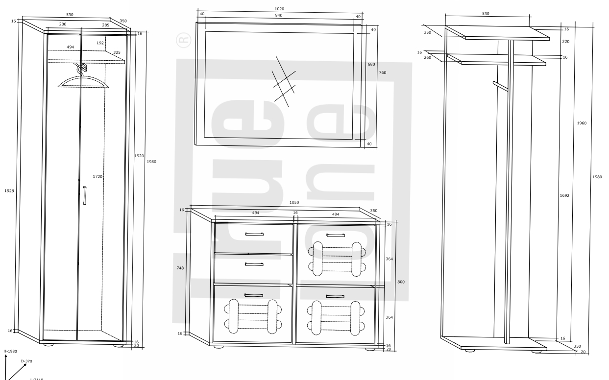 WIP Predsieň 7 Farba: craft tobaco / krémový