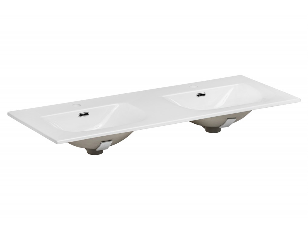 ArtCom Keramické umývadlo SKY 120D | biely lesk 120 cm
