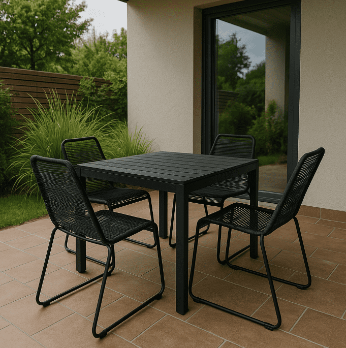 Elvisia Záhradný set BRIMA 4+1 | antracit