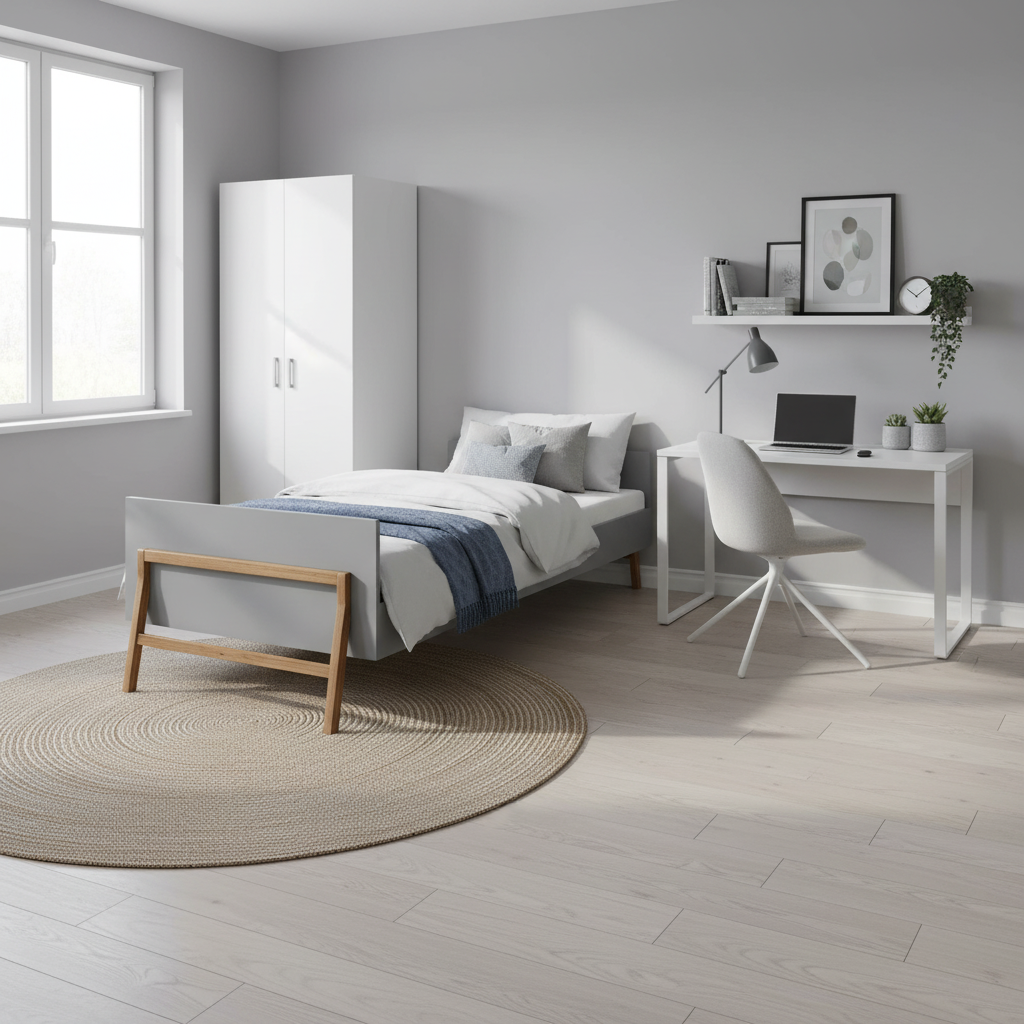 ArtBel Detská posteľ LOTTA | sivá 90 x 200 cm