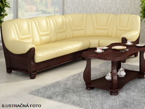 PYKA Rohová kožená sedacia súprava ROMA / 2,40x2,80 m Prevedenie: pravé