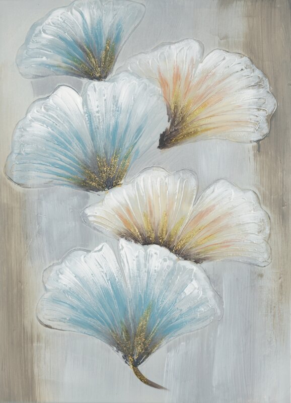 ArtFir Obraz KVETY 528B | béžová 50 x 70 cm
