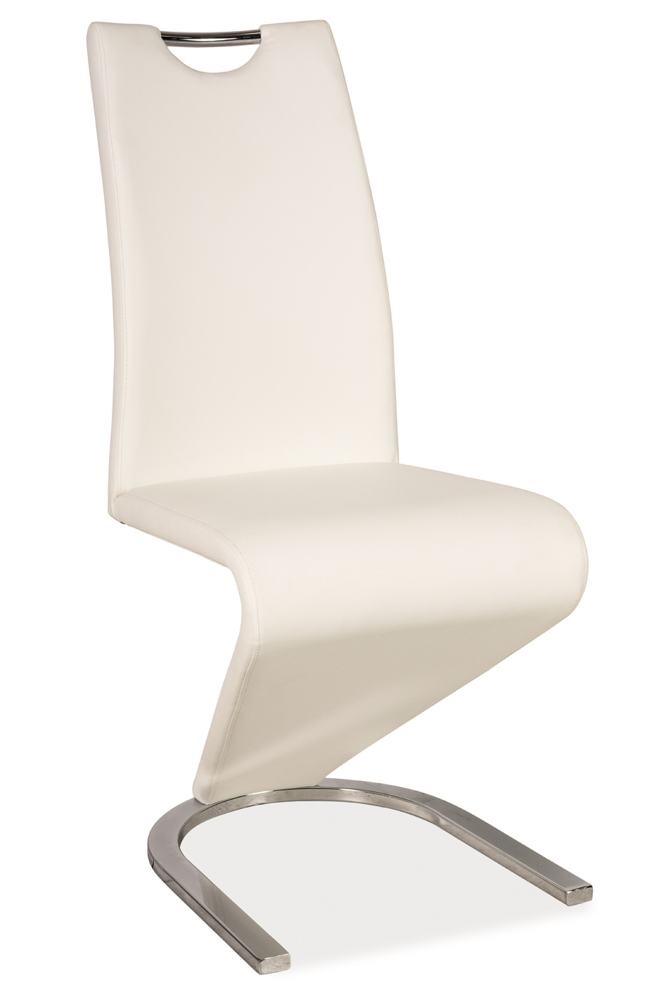 E-shop Signal Jedálenská stolička H-090 chróm / biela